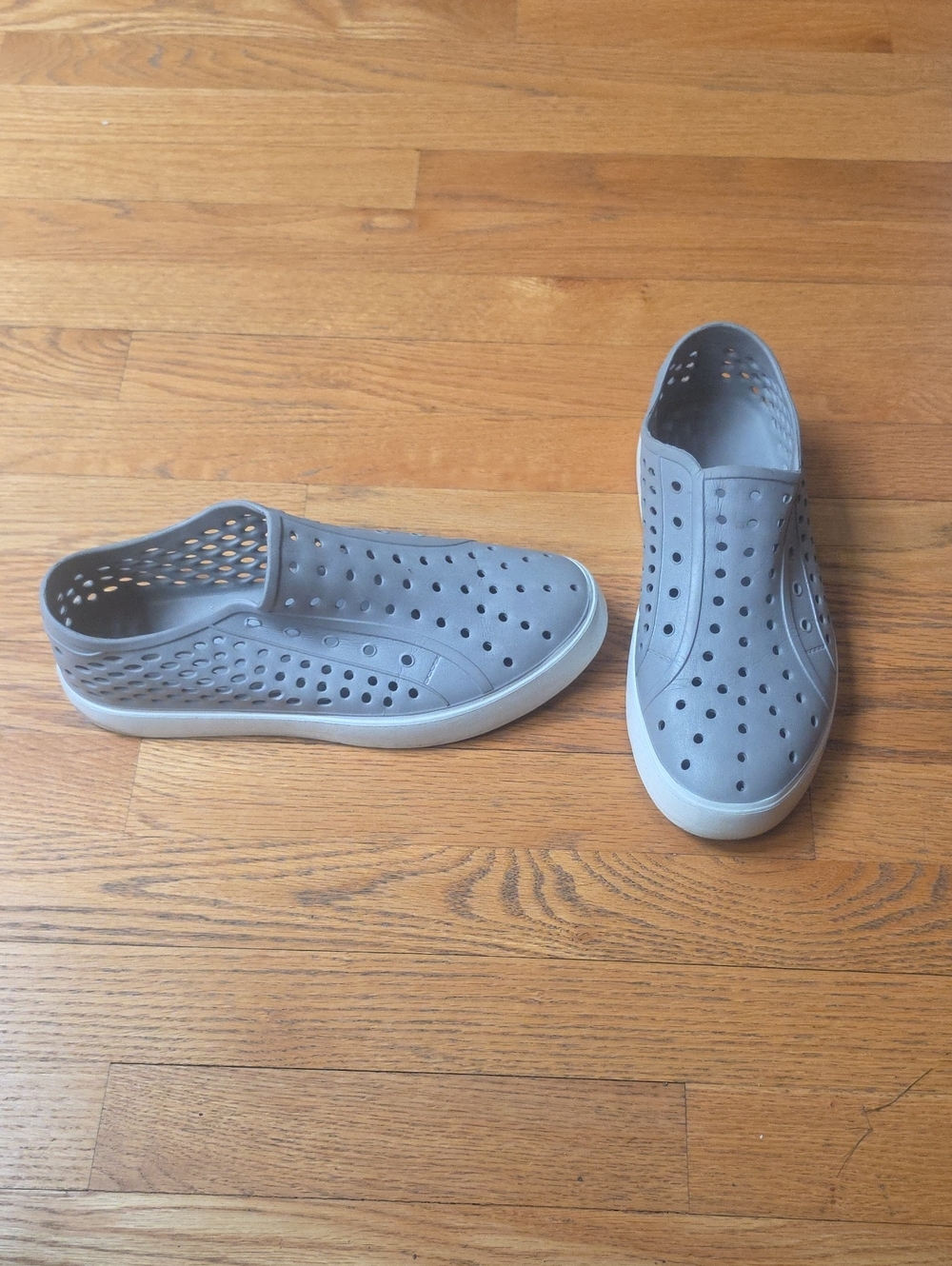 Men's London Fog Slip-On Perforated Casual Shoes - Gray